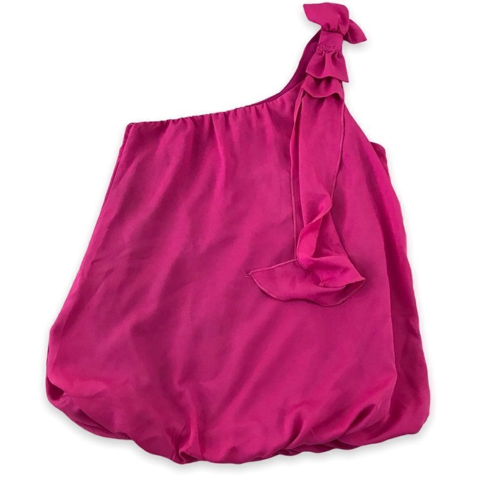 Celine by Champion one‎ shoulder hot pink top size M